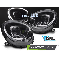 FULL LED fekete fényszórók DRL TUBE LIGHT-tal BMW MINI (COOPER) R60 R61 10-16