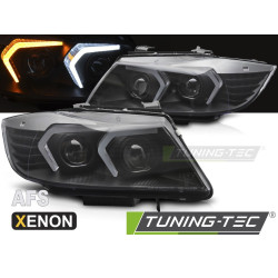 XENON AFS LED fekete fényszórók BMW E90 / E91 LCI 09-11