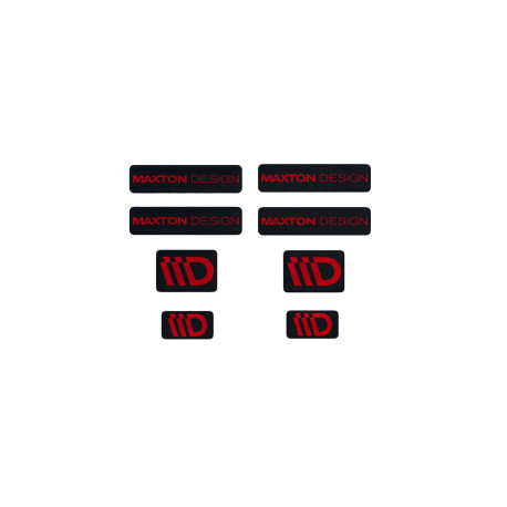 Matricák 3D Sticker Set Maxton Design (Black and Red) | race-shop.hu