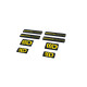 Matricák 3D Sticker Set Maxton Design (Black and Yellow) | race-shop.hu