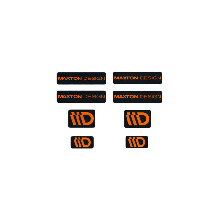 Matricák 3D Sticker Set Maxton Design (Black and Orange) | race-shop.hu