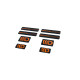 Matricák 3D Sticker Set Maxton Design (Black and Orange) | race-shop.hu