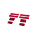 Matricák 3D Sticker Set Maxton Design (Red and Black) | race-shop.hu