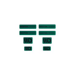 3D Sticker Set Maxton Design (Green and Black)