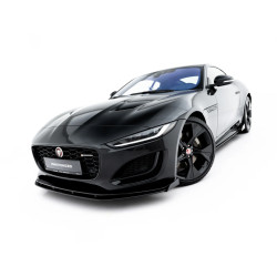 Utcai Pro első Szétválasztó + Lefedők Jaguar F-Type X152 Facelift 2 (Fekete-Vörös + Ragyogó Lefedők)