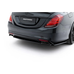 MAXTON DESIGN hátsó splitter Mercedes-Benz S AMG-Line W222-höz, fényes fekete, V2