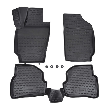 Konkrét típushoz gumiszőnyeg VOLKSWAGEN Polo V 2009-2017 4 db | race-shop.hu