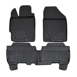 gumiszőnyeg TOYOTA Yaris 2005-2010 3db nem kompatibilis a Luna kivitelhez