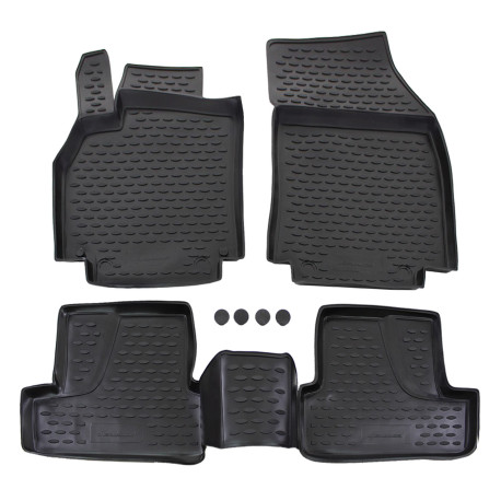 Konkrét típushoz gumiszőnyeg RENAULT Megane III 2010-2015 4 db | race-shop.hu