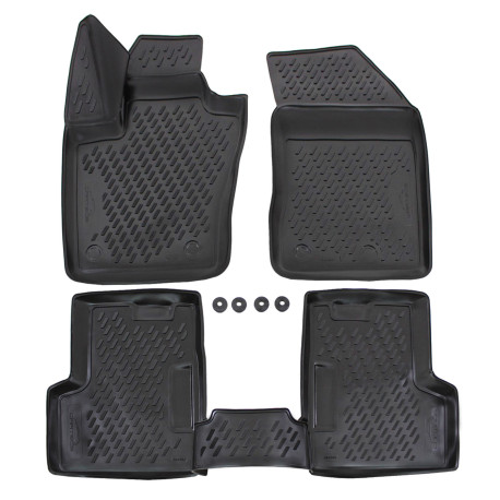 Konkrét típushoz gumiszőnyeg JEEP Renegade 2015- Nem kompatibilis plug-in hibrid változatokkal / Fiat 500X 2014-2024 4 db | race-shop.hu