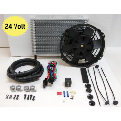 DAVIES CRAIG váltóolaj-hűtő készlet Hydra-Cool 23 lemez + 8"-os ventilátor, 24V, 699