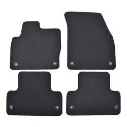 Premium anthracite velour car mats for LANDROVER Range Rover Evoque 2011-2018 4pcs