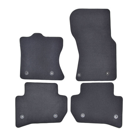 Konkrét típushoz Premium anthracite velour car mats for LANDROVER Range Rover Velar 2018-up 4pcs | race-shop.hu