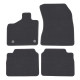 Konkrét típushoz Premium anthracite velour car mats for NISSAN Leaf 1 2011-2017 4pcs | race-shop.hu