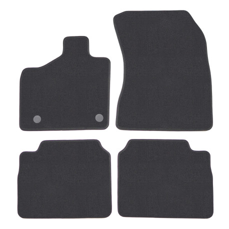 Konkrét típushoz Premium anthracite velour car mats for NISSAN Leaf 1 2011-2017 4pcs | race-shop.hu