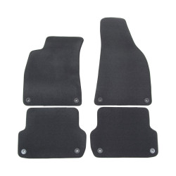 Premium anthracite velour car mats for AUDI A4 B6/B7 2001-2008 4pcs