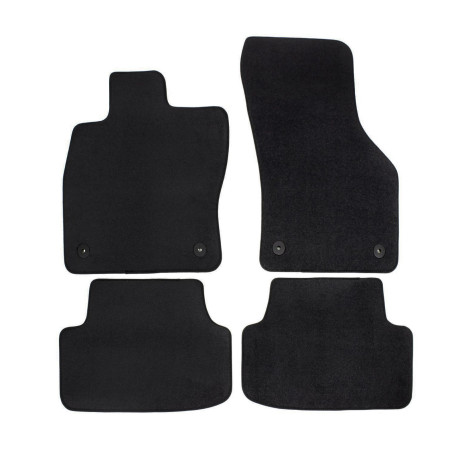Konkrét típushoz Premium Black velour car mats for VOLKSWAGEN Golf VII 2012-2020 4pcs | race-shop.hu