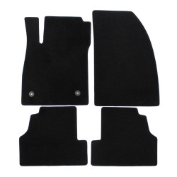 Premium Black velour car mats for OPEL Mokka 2012-2020 4pcs