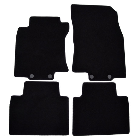 Konkrét típushoz Premium Fekete Velúr autószőnyeg szett NISSAN X-Trail T31 2007-2013 4 db | race-shop.hu