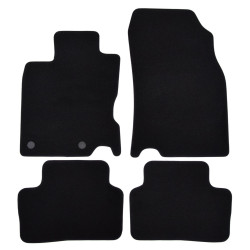 Premium Black velour car mats for NISSAN Qashqai J11 2014-2020 4pcs