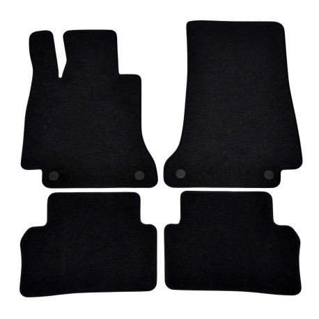 Konkrét típushoz Premium Black velour car mats for MERCEDES E W213 S213 2020-up 4pcs | race-shop.hu