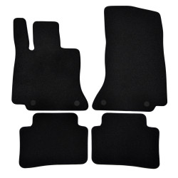 Premium Black velour car mats for MERCEDES C W206 S206 2021-up 4pcs