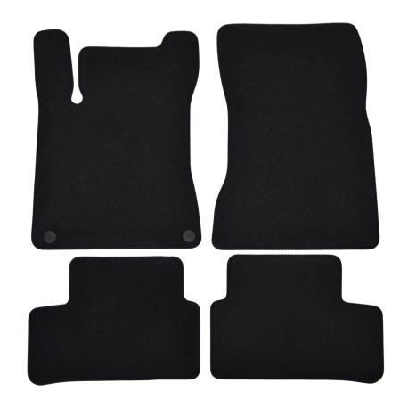 Konkrét típushoz Premium Black velour car mats for MERCEDES CLA X118 C118 2019-up 4pcs | race-shop.hu