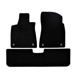 Premium Black velour car mats for LEXUS RX 2015-2022 4pcs