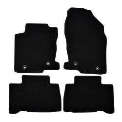 Premium Black velour car mats for LEXUS NX 2014-2021 4pcs