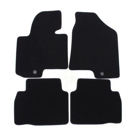 Konkrét típushoz Premium Black velour car mats for KIA Sportage/Hyundai ix35 2010-2015 4pcs | race-shop.hu