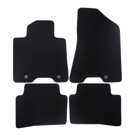 Konkrét típushoz Premium Black velour car mats for KIA Sportage 2015-2021 4pcs | race-shop.hu