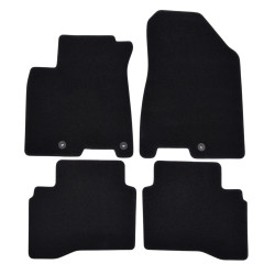 Premium Black velour car mats for KIA Niro 2017-2022 4pcs