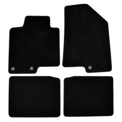 Premium Black velour car mats for HYUNDAI i40 2011-2019 4pcs