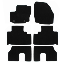 Premium Black velour car mats for FORD S-Max 2006-2015 6pcs