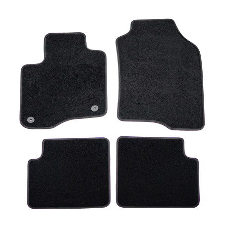 Konkrét típushoz Premium Black velour car mats for FIAT Panda 2012-2016 4pcs | race-shop.hu