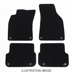 Premium Black velour car mats for DACIA Duster 2024-up Petrol 4x4 4pcs