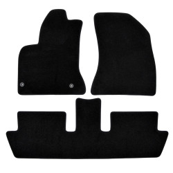 Premium Black velour car mats for CITROEN C4 Grand Picasso 7seat 2006-2013 6pcs