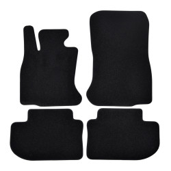 Premium Black velour car mats for BMW 6 F06 2018-2021 4pcs