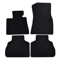 Premium Black velour car mats for BMW X7 2019-up 4pcs