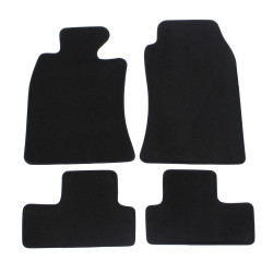 Premium Black velour car mats for BMW Cooper 2001-2006 4pcs