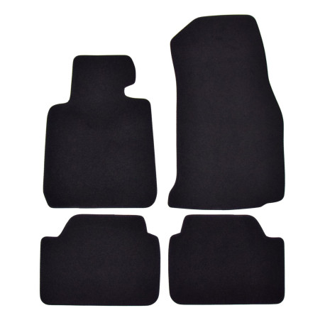 Konkrét típushoz Premium Black velour car mats for BMW 1 F20 2011-2019 4pcs | race-shop.hu