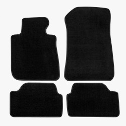 Premium Black velour car mats for BMW 1 E87 2004-2011 4pcs