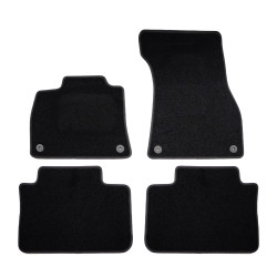 Premium Black velour car mats for AUDI E-tron 2019-up 4pcs