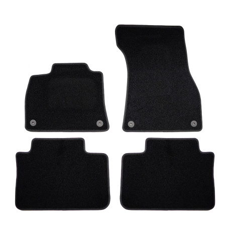 Konkrét típushoz Premium Black velour car mats for AUDI Q8 e-tron 2023-up 4pcs | race-shop.hu