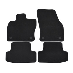 Premium Black velour car mats for AUDI Q2 2016-up 4pcs