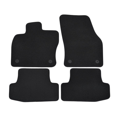 Konkrét típushoz Premium Black velour car mats for AUDI Q2 2016-up 4pcs | race-shop.hu