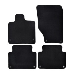 Premium Black velour car mats for AUDI Q7 2006-2015 4pcs
