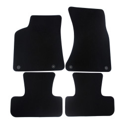 Premium Black velour car mats for AUDI Q5 2008-2017 4pcs