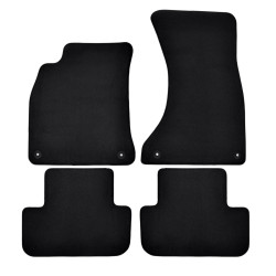 Premium Black velour car mats for AUDI A5 Sportback 5door 2017-2023 4pcs