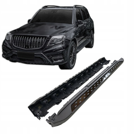 Bočné nášľapy Side steps for Mercedes GLK 2009-2016 (Black) | race-shop.hu